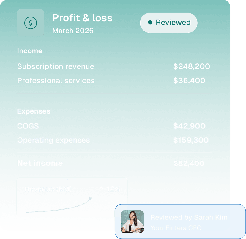 Monthly financial package
